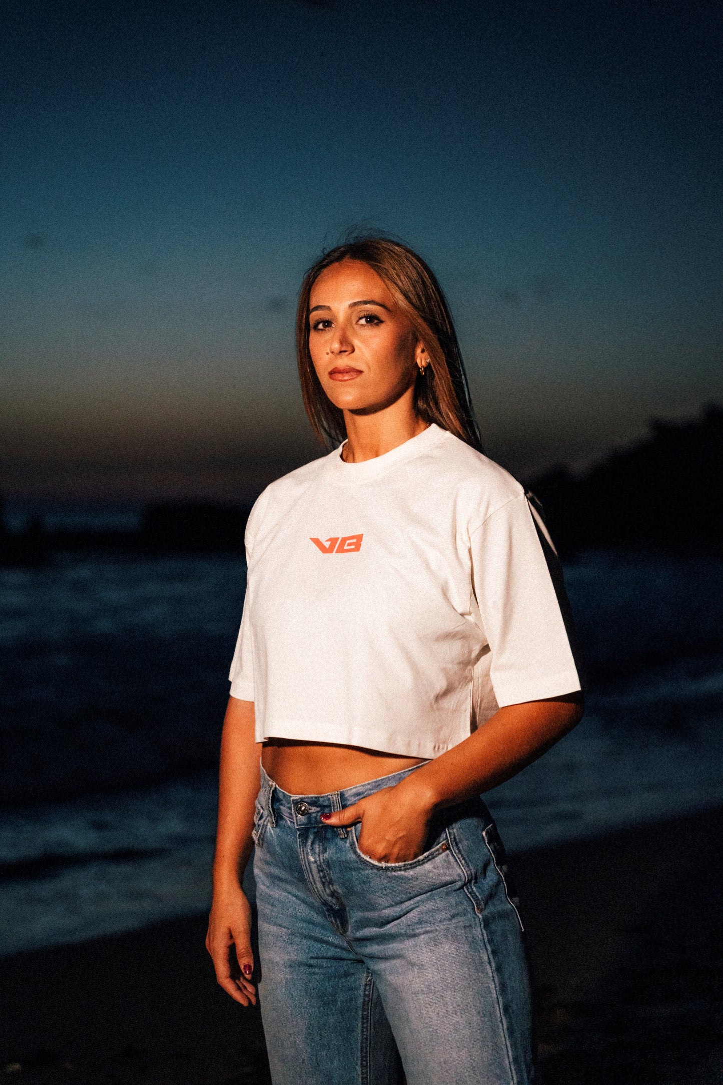 Camiseta Oversize Crop Mujer