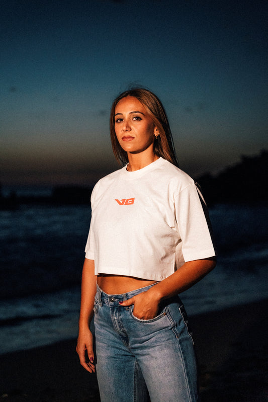 Camiseta Oversize Crop Mujer